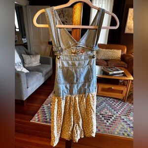 Express 90s vintage denim romper sz XS to sz 4